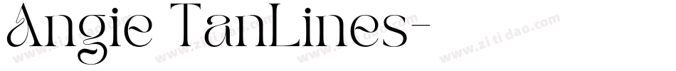 Angie TanLines字体转换